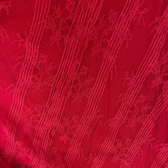 Free People Red Lace Midi Dress like new never worn - Picture 11 of 11